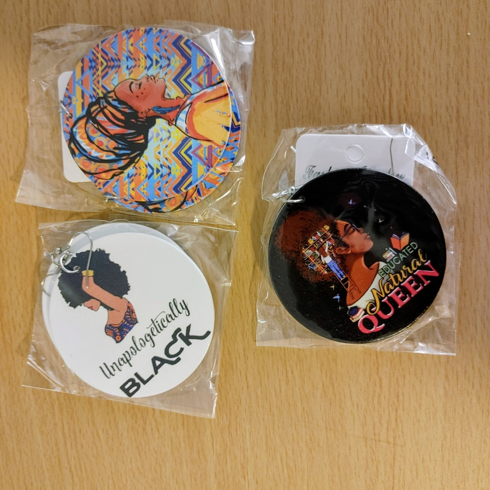 Colorful Afrocentric Earrings Set